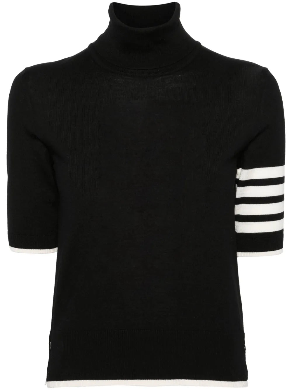 THOM BROWNE ブラック セーター サイズ3 JP ファッション THOM BROWNE ブラック セーター サイズ3