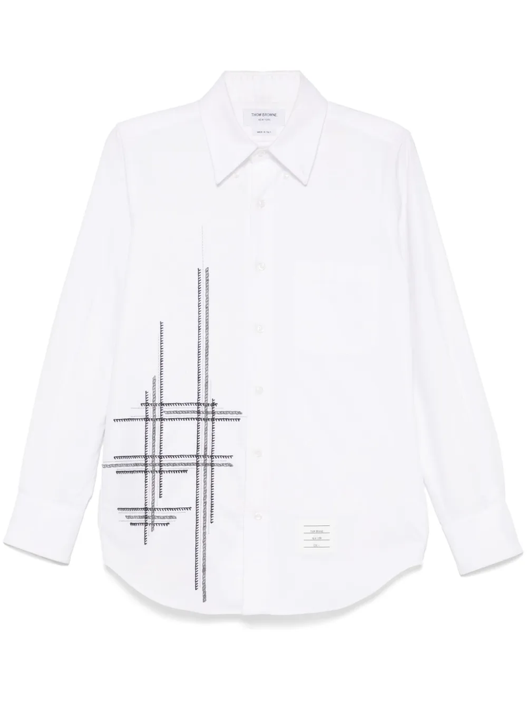 Tシャツ・カットソー THOM BROWNE SS23 'Open Back' shirt (FLL152AF0184 100) THOM BROWNE T-SHIRT 16 – ETEFT AUTHENTIC